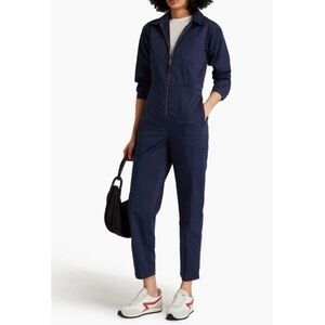 Alex Mill Standard Zip Front Jumpsuit Navy XS